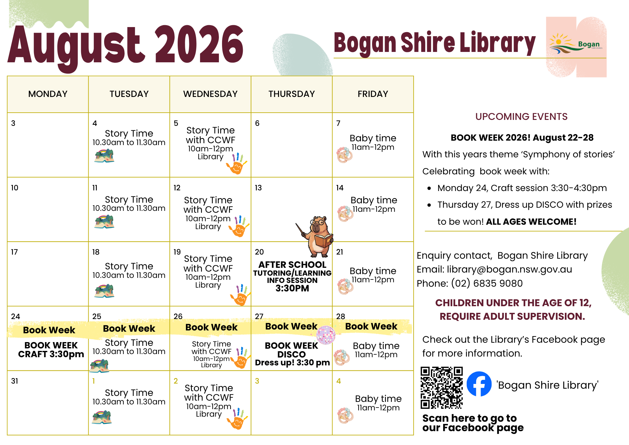 August calendar