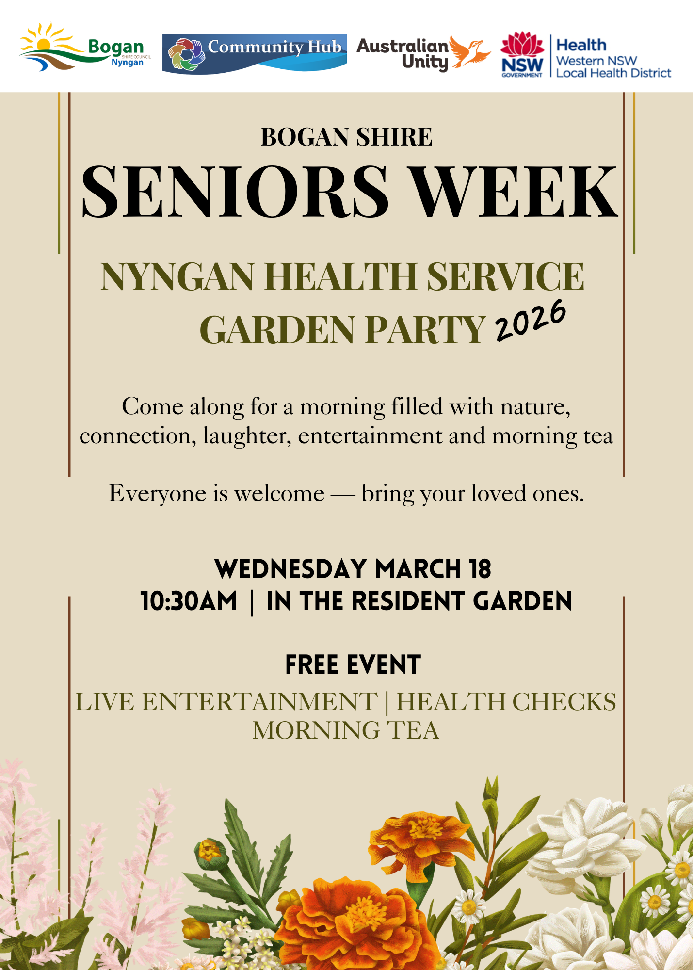 BSC FINAL Nyngan Health Service Garden Party Morning tea